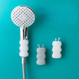HULIANFU Punch-Free Bathroom Shower Sprinkler Rack Portable Strong Wall Suction Cup Shower Head Storage Organizer Bathroom Accessories