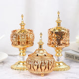 HULIANFU Middle East European Creative Lace Incense Burner Metal Craft Ornaments Incense Burner Spiritual Decor Incense Burner Arabic New