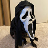 HULIANFU Scream Latex Mask Horror Movie Scary Mens Face Evil Halloween Party Cosplay Costume Props