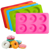 HULIANFU Silicone Donut Mold Baking Pan Non-Stick Baking Pastry Chocolate Cake Dessert DIY Decoration Tools Bagels Muffins Donuts Maker