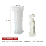HULIANFU Vintage Roman Column Candle Mold DIY Portrait Scented Silicone Mold Venus Goddess Human Body Plaster Mold Candle Mold Making