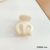 HULIANFU Sweet Solid Color Hair Clip for Women Girls Hair Claw Chic Barrettes Claw Crab Hairpins Styling Fashion Spring Hair Accessories