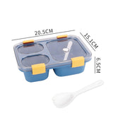 HULIANFU Kawaii Portable Lunch Box For Girls School Kids Plastic Picnic Bento Box Microwave Food Box With Compartments Storage Containers