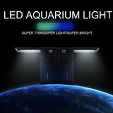HULIANFU Super Slim LED Aquarium Light Lighting plants Grow Light 5W/10W/15W Aquatic Plant Lighting Waterproof Clip-on Lamp For Fish Tank