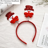 HULIANFU 2023 LuanQI Christmas Headbands for Children Adult Hair Band Red Christmas Santa Claus Snowman Antlers Headband Xmas Decoration Gifts