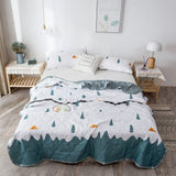 HULIANFU   YanYangTian Summer blanket ice quilt air conditioning quilt bed duvet 90 Comforter Bedspread bed plaid Single Couple bed quilt
