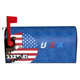 HULIANFU Waterproof Sunscreen American Flag Statue of Liberty Standard&amp;Large Size Mailbox Protective Cover for Outdoor Garden Decoration