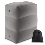 HULIANFU PVC Kids Flight Sleeping Footrest Pillow Resting Pillow On Airplane Car Bus Pillow Inflatable Travel Foot rest Pillow Foot Pad