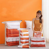 HULIANFU New Patented Vacuum Bags Large Plastic Storage Bags for Storing Clothes Blankets Compression Empty Bag Covers Travel Accessories