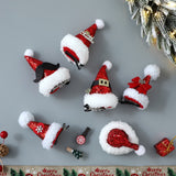 HULIANFU  Christmas Antler Hair Clips Deer Ear Hairpins Festival Christmas Headbands Pine Cones Hair Ball Adult Headwear Hair Accessories