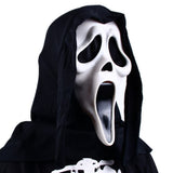 HULIANFU Scream Latex Mask Horror Movie Scary Mens Face Evil Halloween Party Cosplay Costume Props