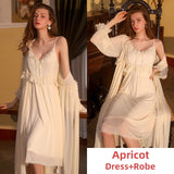 hulianfu Sexy Long Robe Sets Pajamas for Women Ice Silk Sleepwear Bathrobe Backless Night Dress Lingerie Camisolas Summer Nightwear
