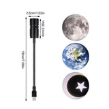HULIANFU Moon Projection Lamp Creative Galaxy Light Projector Background Atmosphere Night Light Party Decor Birthday Gift Photo Props