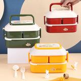 HULIANFU Kawaii Portable Lunch Box For Girls School Kids Plastic Picnic Bento Box Microwave Food Box With Compartments Storage Containers