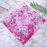 HULIANFU Tie Dye Bandana Cotton Paisley Bandanas Headbands Cowboy Handkerchiefs for Men and Women Colorful Hip-Hop Cycling Outdoor