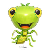 HULIANFU Jungle Cartoon Animal Balloon Rabbit Fox Penguin Hippo Tiger Crocodile Aluminum Foil Balloon Zoo Party Children  Toy