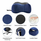 HULIANFU U Shaped Memory Foam Neck Pillows Soft Slow Rebound Space Travel Pillow Massage Neck Cervical Healthcare Bedding Drop Shipping