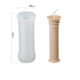 HULIANFU Vintage Roman Column Candle Mold DIY Portrait Scented Silicone Mold Venus Goddess Human Body Plaster Mold Candle Mold Making