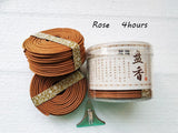 HULIANFU T 48pcs/box Natural Coil Incense Aromatherapy Fragrance Indoors Indian Buddhist Sandalwood Incense Without Censer
