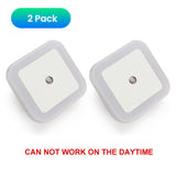HULIANFU LED Night Light Mini Light Sensor Control 110V 220V EU US Plug Nightlight Lamp For Children Kids Living Room Bedroom Lighting