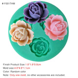 HULIANFU New Mini Flowers Series Silicone Mold DIY Handmade Fondant Cake Baking Chocolate Sugar Cake Tool Resin Polymer Clay Making Mould