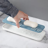 HULIANFU Sink Soap Organzier Rack Plastic Bathroom Storage Trays Sponge Holder Tableware Drain Storage Dish Kitchen Storage Accessories