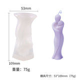 HULIANFU Vintage Roman Column Candle Mold DIY Portrait Scented Silicone Mold Venus Goddess Human Body Plaster Mold Candle Mold Making