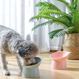HULIANFU New Cat Bowl High Foot Dog Bowl Neck Protector Cat Pet Food Water Bowl Anti-overturning Binaural Pet Feeding Cup Pet Feeder Bowl