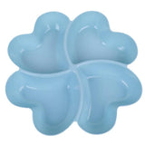HULIANFU Multi-function Plastic Fruit Plate Dessert Tray Plate Snack Dish 6 Compartments High Quality