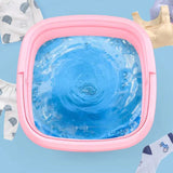 HULIANFU New Mini Folding Washing Machine Wash Fruits Electric Touch Button Household Portable Washer Foldable Barrel Type For Travel