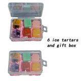 HULIANFU Raw Crystal Natural Stone Ice Tartar Mold Cube Reiki Healing Quartz Home Decoration Collection Gift Whiskey Crushed Chakra Jade