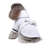 HULIANFU Pet Bathrob Dog Pajamas Sleeping Clothes Soft Pet Bath Drying Towel Clothes winter Warm pajamas for Puppy Dogs Quick Drying