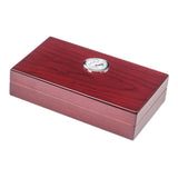 HULIANFU New Cedar Wood Cigar Travel Humidor Box Portable Cigar Case with Hygrometer and Divider Cigar Humidor Sigaren Box