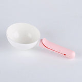 HULIANFU Mutli-function Portable Pet Cat Dog Food Shovel Scoop Feeding Spoon with Sealing Bag Clip Pet Feeders Pet Puppy Kitten Supplies