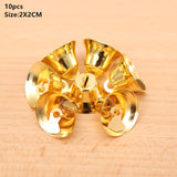 HULIANFU  Christmas Hand Bell Bauble Jingle Bells Gold School Handbell Restaurant Supplies Xmas Noel New Year 2023 Adornos De Navidad