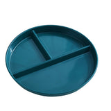 HULIANFU Portion Control Food Dish Home Kitchen For Adults Reusable PP Round Square Dinner Plate Diet Non Slip Dinnerware 3 Compartments