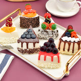 HULIANFU Simulation Cake Artificial Bread Cake Home Decoration Display Wedding Sweet Decortion 6pcs