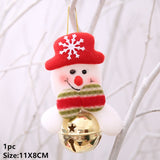 HULIANFU  Christmas Hand Bell Bauble Jingle Bells Gold School Handbell Restaurant Supplies Xmas Noel New Year 2023 Adornos De Navidad
