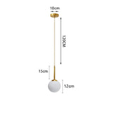 HULIANFU Modern simple Coppery Restaurant Pendant light luxury Bedside Nordic designer Creative personalized Acrylic ball G9 Hanging lamp