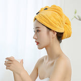 HULIANFU Women Microfiber Towel Hair Towel Bath Towels for Adults Home Terry Towels Bathroom Serviette De Douche Turban for Drying Hair
