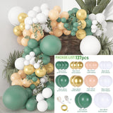 HULIANFU Rose Apricot Balloon Garland Arch Kit Wedding Birthday Party Decoration Kids Confetti Latex Balloons Baby Shower Decor Baloon