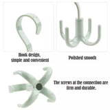 HULIANFU Space Saving Rotated Hanger Hooks Wardrobe Clothes Rack Hanger Organizer Bag Hanger Shoes Belt Scarf Hanging Rack Closet Hanger