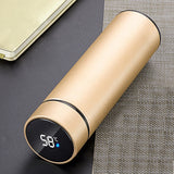 HULIANFU smart digital water bottle keeps cold and heat thermal bottle Stainless Steel Thermos for baby children kids terms