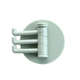 HULIANFU Three Branch Rotatable Seamless Adhesive Hook Strong Bearing Stick Hook Kitchen Wall Hanger Bathroom Kitchen supplies Hooks