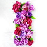 HULIANFU Luxury Wedding Road Cited Flowers Rose Peony Hydrangea Mix DIY Arched Door Flower Row Window T Station Wedding Decoration