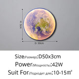 HULIANFU Modern LED Wall Lamp Moon Indoor Lighting For Bedroom Living Hall Room HOME Decoration Fixture Lights decorate Lusters Lamps