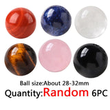 HULIANFU Natural Stone Quartz Polished Crystal Ball Energy Reiki Healing Gift Home Decor Chakra Feng Shui Ornament Mineral Specimen Balll