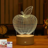 HULIANFU Romantic Love 3D Acrylic Led Lamp for Home Children Night Light Table Lamp Birthday Party Decor Valentine Day Bedside Lamp