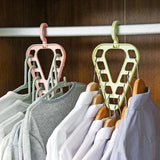 HULIANFU Multi-port Rack Support Hangers Clothes Drying Rack Multifunction Plastic Storage Hangers Clothes Organizer Space Saving Hanger