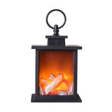 HULIANFU LED Flame Lantern Lamps Simulated Fireplace Flame Effect Light AA Battery Courtyard Room Decor